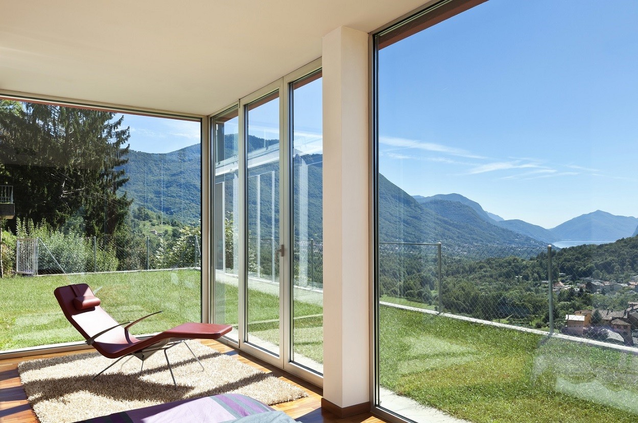 Chair in house with nice view