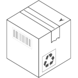 Icon depicting a shipping box with tape applied. Versatile and durable FM 2132 has many applications in the packaging industry.