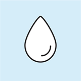 Icon depicting a water droplet. Avery Dennison FM 2454 pressure-sensitive adhesive tape offers excellent moisture resistance.