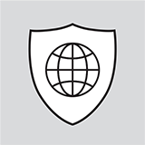 Icon depicting a shield. Avery Dennison FT 2150 acrylic adhesive transfer tape offers excellent environmental resistance.