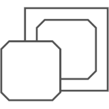 Icon depicting a shape die-cut from a tape. Durable and versatile FT 3014 tape has many applications in general converting.